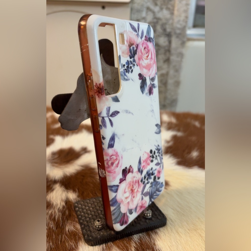 Burga Floral Marble Samsung Galaxy Phone Case